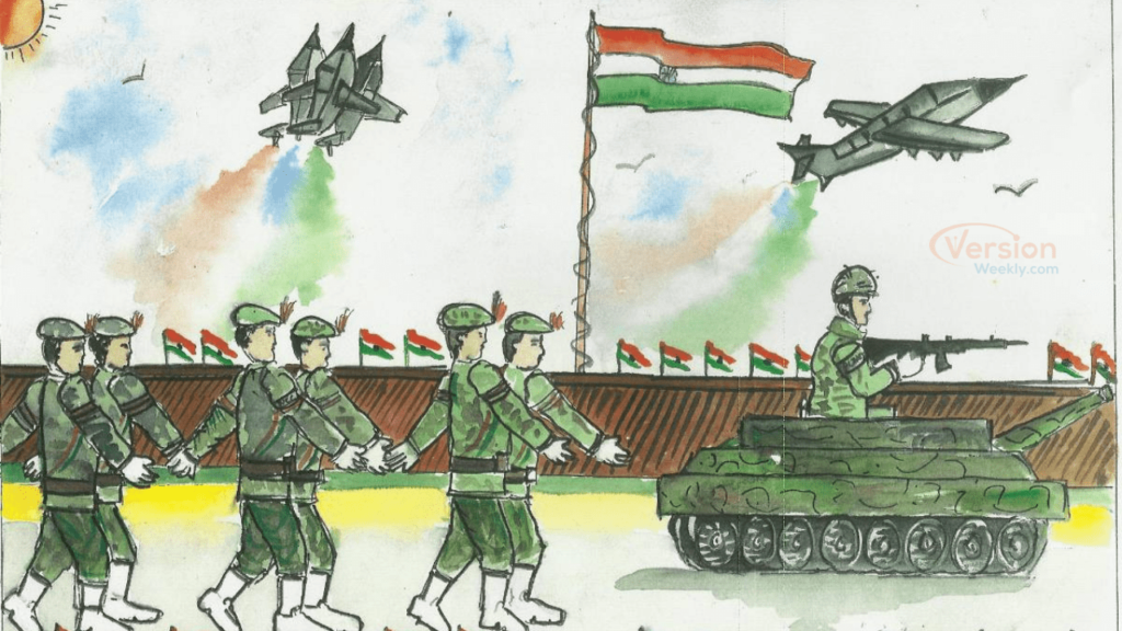 republic day drawing easy