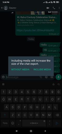 exporting popup window with or without media