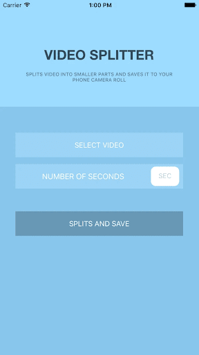 video splitter app